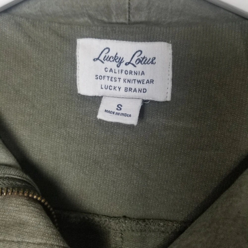 Lucky Brand  knitted cargo style jacket si…